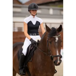 Reitturnier-Poloshirt mit langen Ärmeln, Damen Cavalliera Pop image-1