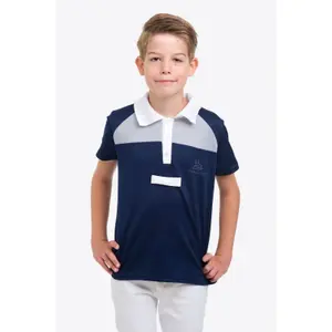 Polo de concours équestre enfant Cavalliera Mosaic Kids image-0