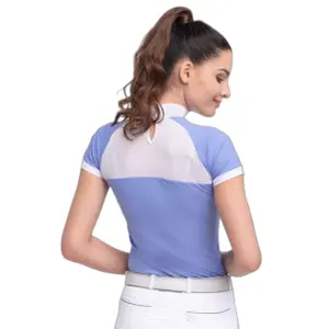 Polo de concours femme Cavalliera Baby Blue Mesh image-6
