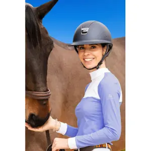 Women's competition polo shirt Cavalliera Baby Blue Mesh image-6