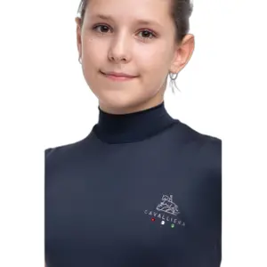 Girls' technical polo shirt Cavalliera Serene image-3