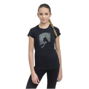 T-shirt de equitação feminina Cavalliera Jumping star image-1