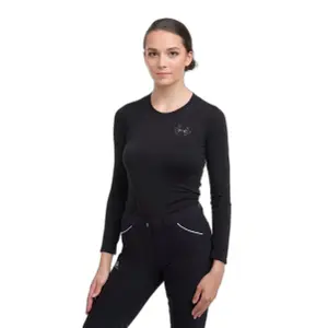 T-Shirt langarm aus Baumwolle, Frau Cavalliera Bit image-0