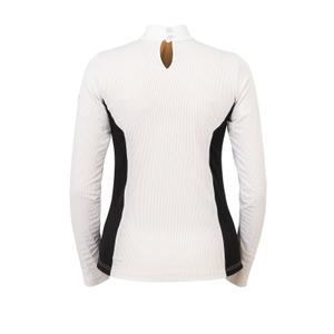 Women's long sleeve competition riding polo Cavalliera Elegant Stripe image-1