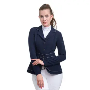 Riding jacket softshell double breasted woman Cavalliera Venice image-0