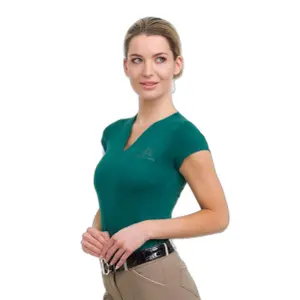 T-shirt de equitação feminina de alto rendimento Cavalliera Rose Gold image-0