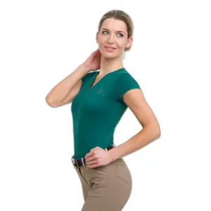 T-shirt de equitação feminina de alto rendimento Cavalliera Rose Gold image-1