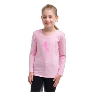 T-shirt équitation manches longues  fille Cavalliera Just Pink image-0