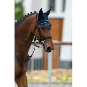 Bonnet pour cheval version courte Cavalliera Crystal Bits image-0