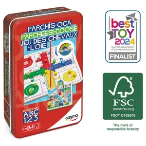 Jeux de société jeu de voyage Cayro Parcheesi & Goose