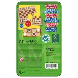 Jeux de société Cayro Chess & Draughts image-1