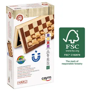 Inbäddat magnetiskt schackspel Cayro
