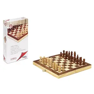 Jeux d'échecs pliant en marqueterie Cayro