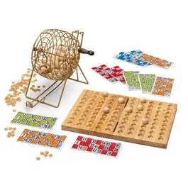 Giochi da tavolo versione in legno del gioco del bingo Cayro image-2