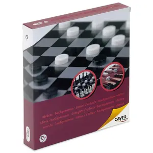 Chess and checkers with magnetic backgammon Cayro image-0