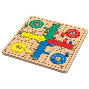 Wooden goose-horse board game with metal box Cayro image-2