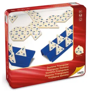 Triangular wooden dominoes board game Cayro image-0
