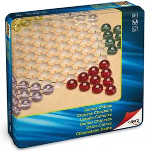 Board games checkers chines luxury metal case Cayro image-0