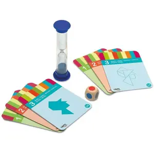 Set of 4 wooden tangrams Cayro image-1