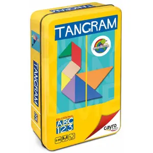 Wooden Tangram in a metal box Cayro Eco image-0