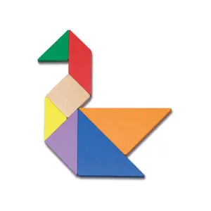 Wooden Tangram in a metal box Cayro Eco image-1