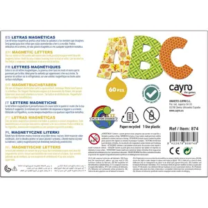 Set of 60 magnetic letters educational games Cayro image-3