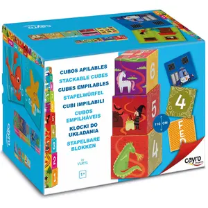 Set of 10 stacking cubes Cayro image-0