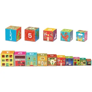 Set of 10 stacking cubes Cayro image-2