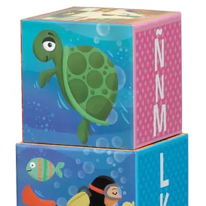 Set of 10 stacking cubes Cayro image-3