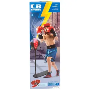 Children's boxing glove and punching sace set CB Games Sport image-2