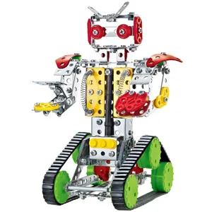 Metal construction set 262 pieces CB Toys Mecano Robot image-1