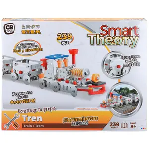 Metal construction set 239 pieces CB Toys Mecano Train image-0