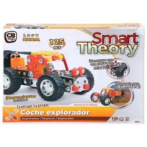 Batch of 125/132 pieces of metal construction CB Toys Mecano image-0