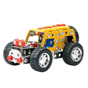 Batch of 125/132 pieces of metal construction CB Toys Mecano image-2