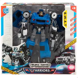 Transformable robot building set with police car CB Toys image-1