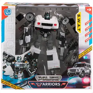 Transformable robot building set with police car CB Toys image-4