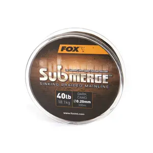 Filo intrecciato Fox Submerge Dark Camo 55LB/0.30MM 600M image-0