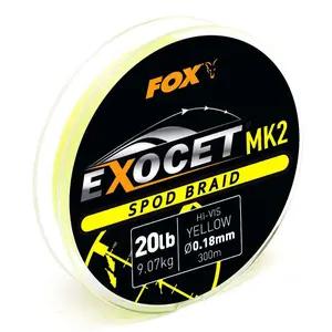 Braided wire Fox Exocet MK2 Spod & Marker Braid 0.18mm/20lb x300m image-1