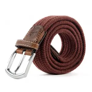 Elastische gevlochten riem Billybelt club Bordeaux image-0