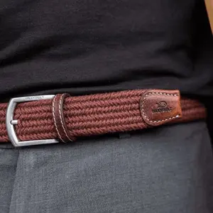 Elastische gevlochten riem Billybelt club Bordeaux image-1