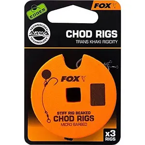 Monofilamento Fox rigide 30lb Standard Chod Rig Barbed taille 4 image-2