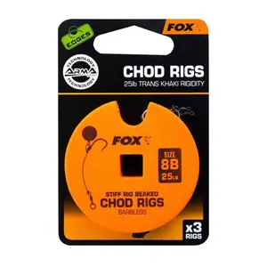 Monofilamento Fox rigide 30lb Standard Chod Rig Barbed taille 4 image-3
