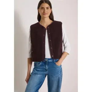 Sleeveless jacket for women Cecil NOS Matmix Teddy image-1