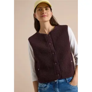 Sleeveless jacket for women Cecil NOS Matmix Teddy image-2