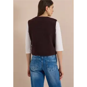 Sleeveless jacket for women Cecil NOS Matmix Teddy image-3
