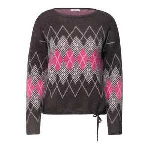 Woman sweater Cecil Tos Feather yarn AOP