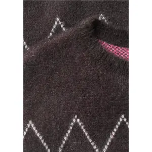Woman sweater Cecil Tos Feather yarn AOP image-5