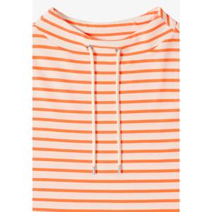 Gestreifter Stehkragen-T-Shirt für Frauen Cecil image-3