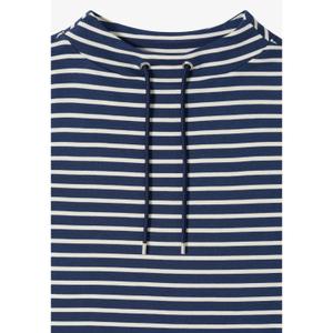 Gestreifter Stehkragen-T-Shirt für Frauen Cecil image-1