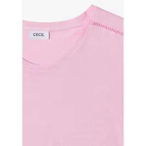 Women's T-shirt Cecil Solid Lace image-1